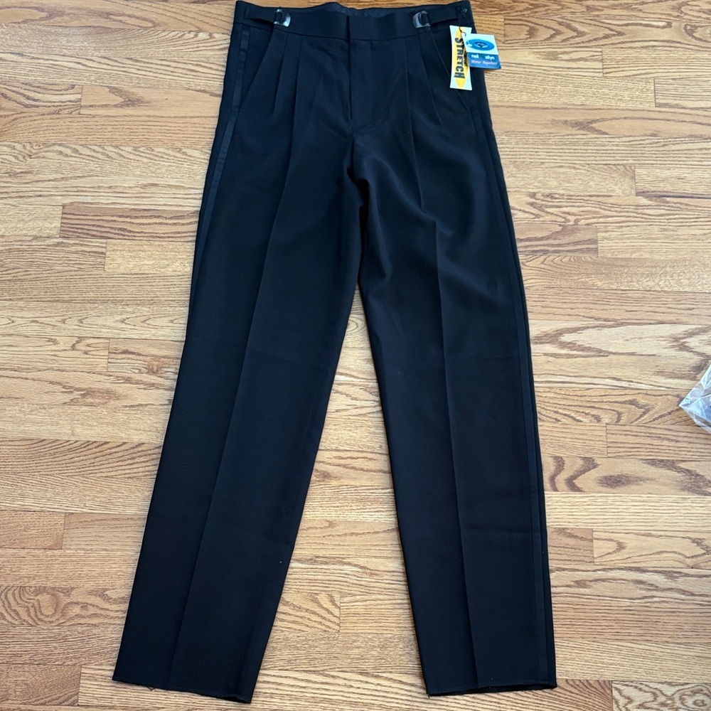 Elegant Black Men's Dress Tuedo Pants